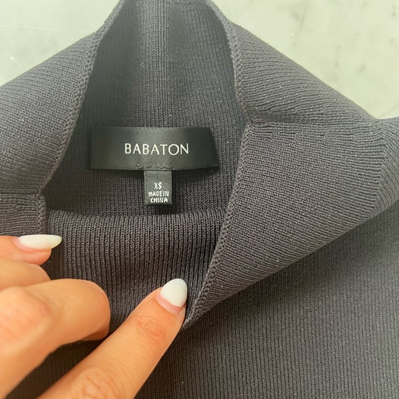 Aritzia Babaton Walter Sweater black XS sleeveless crop - Picture 3 of 4